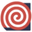 The Transformation logo: a red spiral coming out of a black box